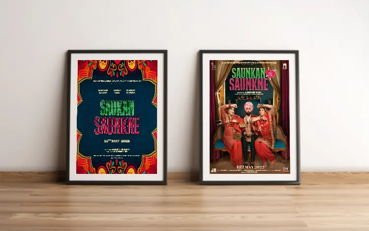 Saunkan Saunkne Movie 2022 Punjabi Poster